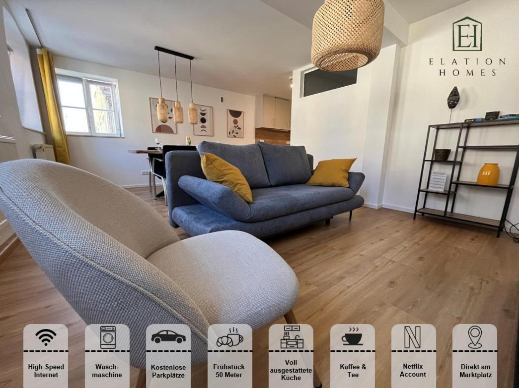 Traumhafte Business & Relax Wohnung Direkt Im Stadtkern Oettingens By Elation Homes Oettingen in Bayern Esterno foto